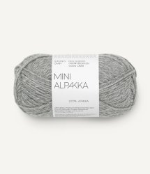 grå melerad alpacka garn sandnes