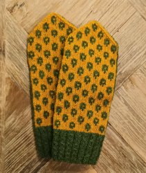 Mönsterkit vante Harspår Garnkatten