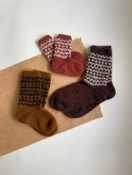 mönster norsk ull sockar strumpor