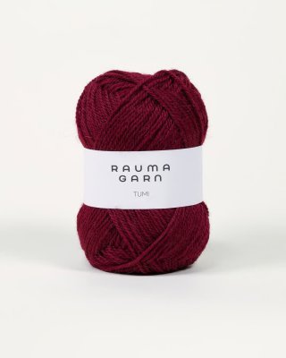 Zoom bild av rauma tumi garn ull alpacka burgunder