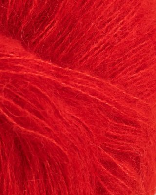 Zoom bild av rauma alpacka silk röd