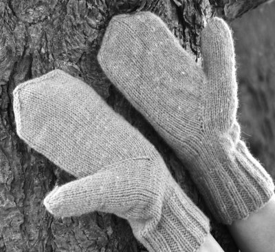 Zoom bild av stickbeskrivning vantar ullcentrum