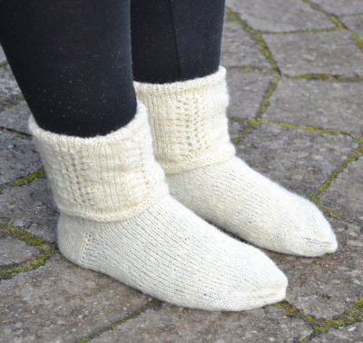 Zoom bild av Sockor mönster ullgarn Ullcentrum