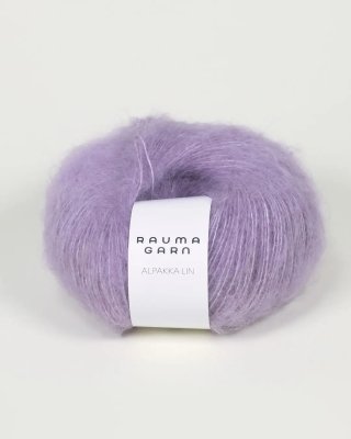 Zoom bild av alpacka lin rauma lavender