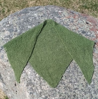 Zoom bild av mönster alpacka silk rauma garn stickning