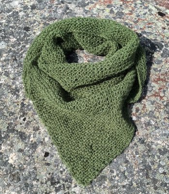 stickmönster halsduk sjal garn enkel