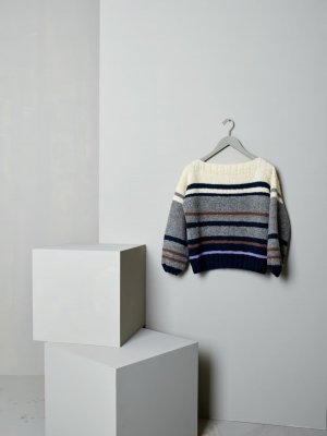 Zoom bild av Rauma mönster tröja vams