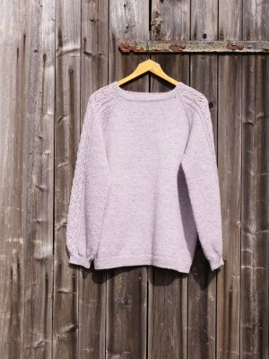 Zoom bild av mönster tröja finull rauma garn