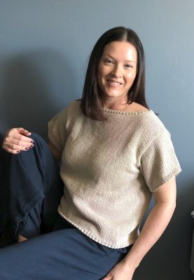 Zoom bild av rauma mönster petunia top 341-5