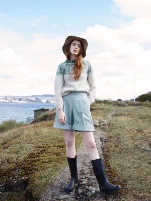 mönsterhäfte rauma garn alpacka lin stickning