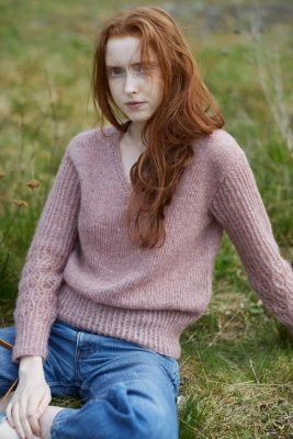 mönsterhäfte rauma garn alpacka lin stickning