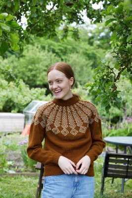 rauma mönster finull tröja 353