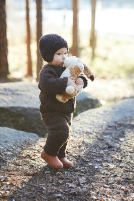 Zoom bild av garn vams rauma ullgarn stickning