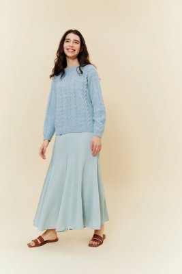 Zoom bild av mönster rauma alpaca silk tröja vindel