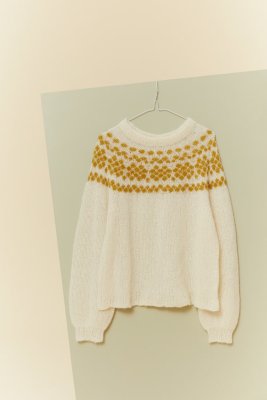 Zoom bild av mönster rauma alpaca silk tröja bia