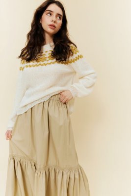 Zoom bild av mönster rauma alpaca silk tröja bia