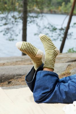 Zoom bild av Mönster rauma vandre sockar