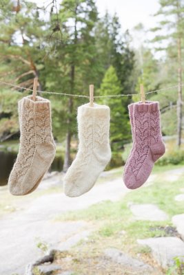 Zoom bild av Mönster rauma vandre sockar