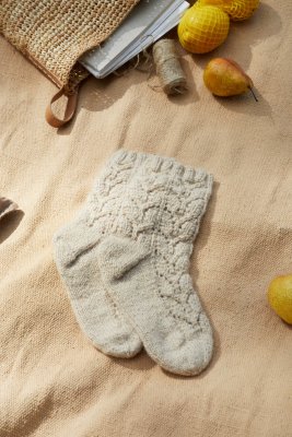 Zoom bild av Mönster rauma vandre sockar