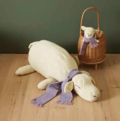 Zoom bild av mönster stora får rauma vams stickning garn