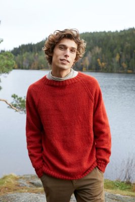 Zoom bild av mönsterhäfte rauma garn ull alpacka