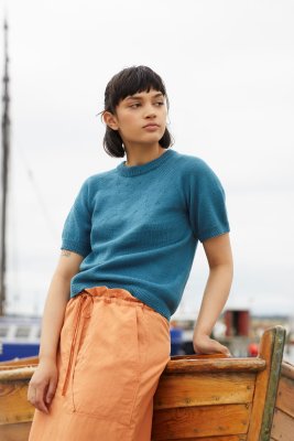 Zoom bild av mönster rauma pandora bomullsgarn 411-4