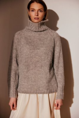 Zoom bild av rauma mönster alpakka lin alpacka