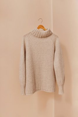 Zoom bild av rauma mönster alpakka lin alpacka