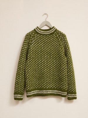 Zoom bild av mönster tröja herr rauma vams garn