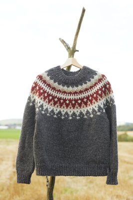 mönster tröja vams rauma ullgarn stickning