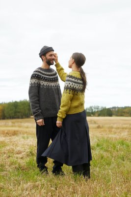 mönster tröja vams rauma ullgarn stickning