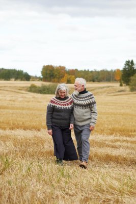 mönster tröja vams rauma ullgarn stickning