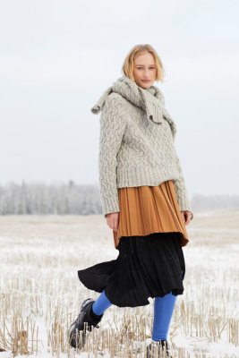 Zoom bild av Mönster rauma fivel 425-1 florens flätstickad tröja