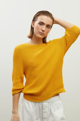 Zoom bild av rauma mönster pandora bomullsgarn Lilja