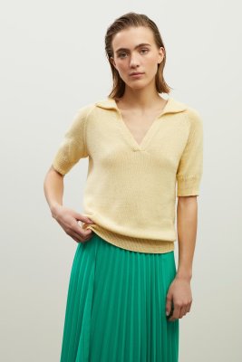 Zoom bild av rauma mönster pandora bomullsgarn viola