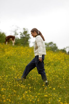 Zoom bild av mönster Rauma fivel 433-7 ullgarn