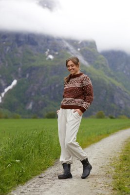 Zoom bild av mönster rauma fivel setesdal tröja 433-8