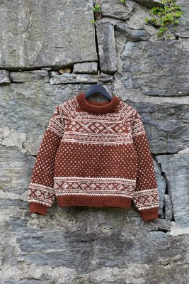 Zoom bild av mönster rauma fivel setesdal tröja 433-8