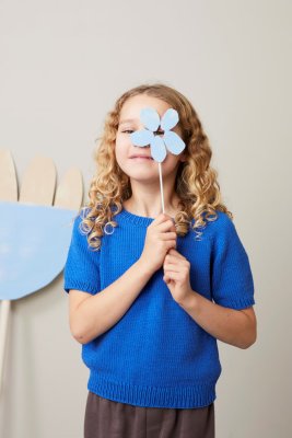 Zoom bild av mönster rauma karla tee 438-8