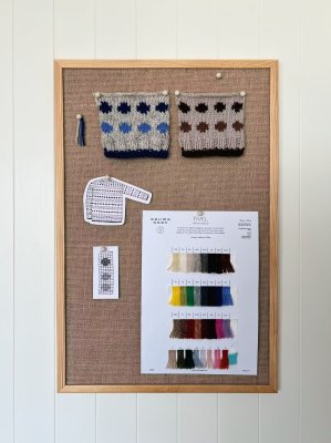 Zoom bild av mönster rauma fivel fremstrikk 440-6 ullgarn