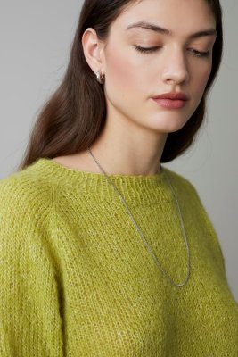 Zoom bild av mönster alpacka lin gaya sommar tröja