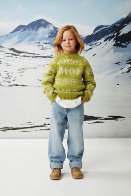 Zoom bild av Mönster rauma fivel barn vårtröja