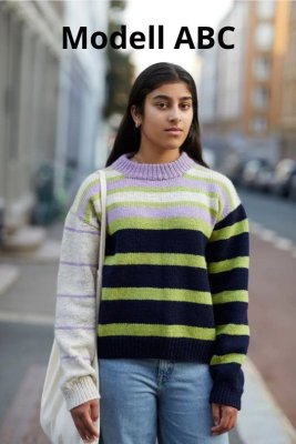 Zoom bild av rauma mönster fivel uni stripegenser 452