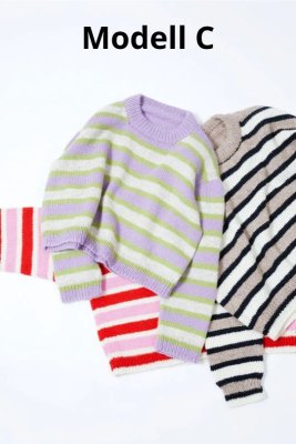 Zoom bild av rauma mönster fivel uni stripegenser 452