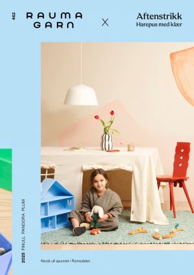 Zoom bild av mönsterhäfte rauma harepus med klær 462