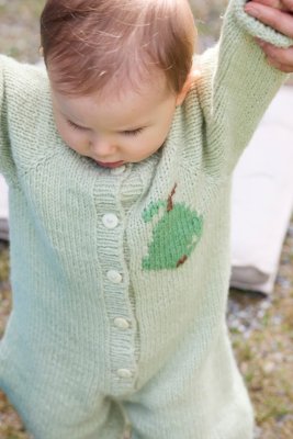 Zoom bild av stickbeskrivning rauma paeredress til barn