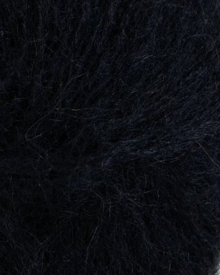 Zoom bild av Rauma alpacka silk garn sticka svart
