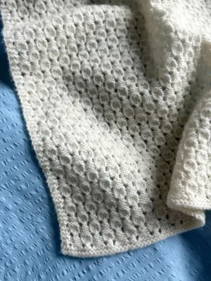 Zoom bild av mönster bäbisfilt teppe filt baby