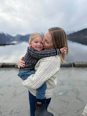 Zoom bild av islender genser mönster oppskrift