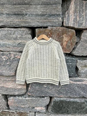 Zoom bild av Stickmönster Rauma Fiskartröja till barn i Finull